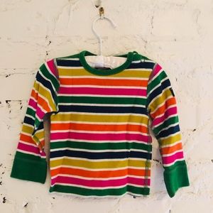 Polarn O. Pyret Rainbow Stripped Long Sleeve Tee